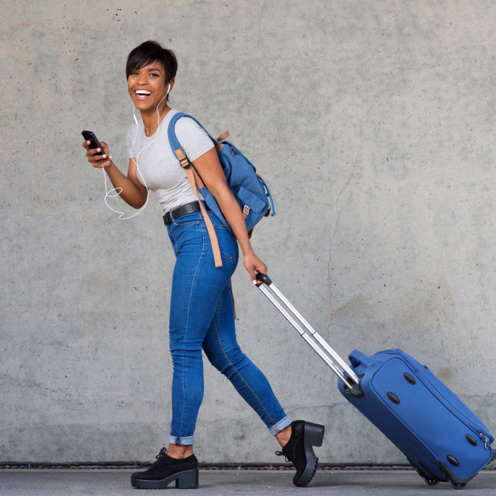 A woman traveling solo, capturing the essence of adventure, independence, and self-discovery during her journey.